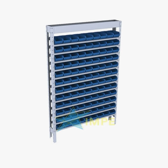Estante Caixa Box Bin - 108 Gavetas