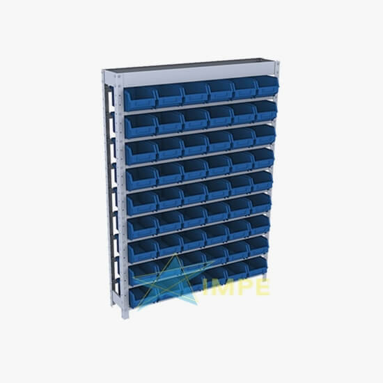 Estante Caixa Box Bin - 54 Gavetas