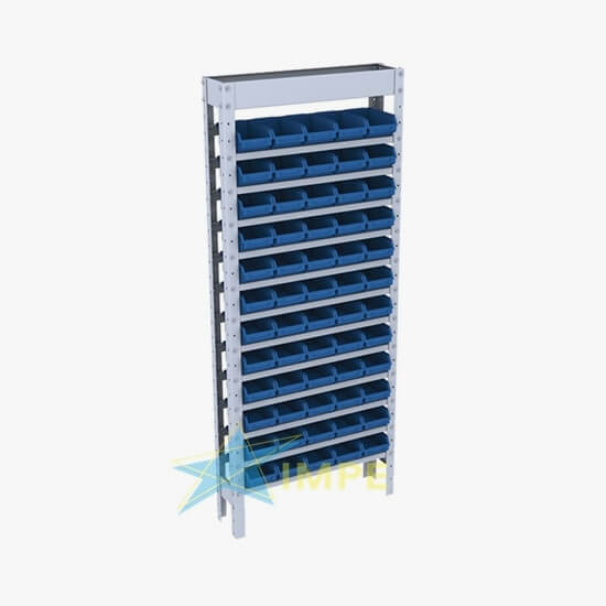 Estante Caixa Box Bin - 60 Gavetas