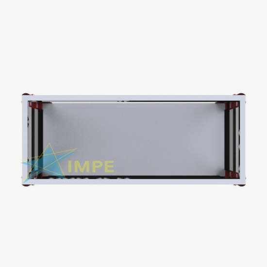 Balcão Vitrine Flex - 100cm - Tampo em Vidro