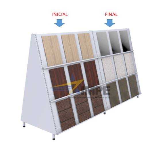 Expositor de Pisos e Azulejos - Piramidal