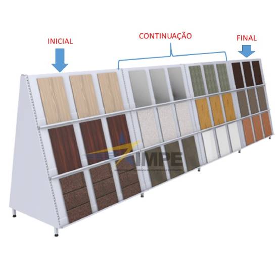 Expositor de Pisos e Azulejos - Piramidal